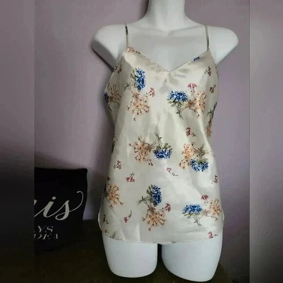 Vintage satin floral ladies camisole size 2x - Picture 1 of 3